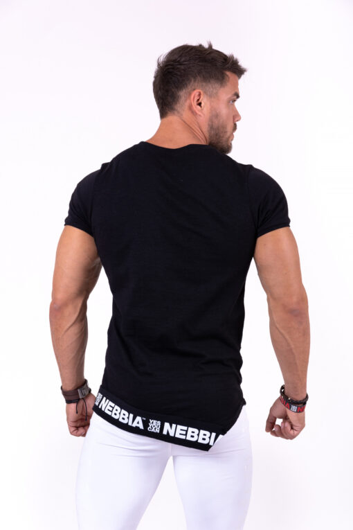 Чорна футболка NEBBIA Be rebel! 140 - Зображення 2