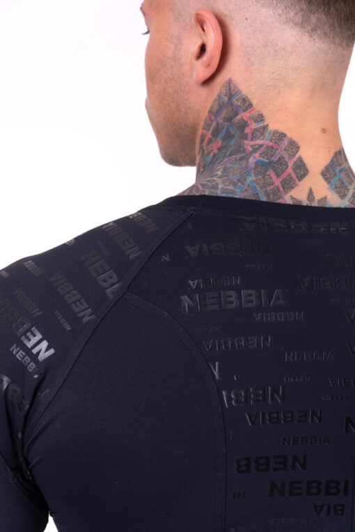Чорний компресійний реглан NEBBIA Hero 146 - Зображення 6
