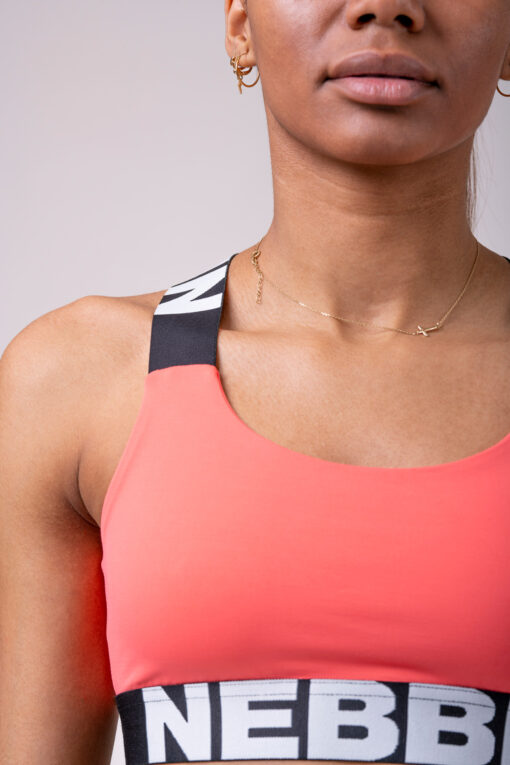 Персиковий спортивний топ Power Your Hero iconic bra 535 - Зображення 4