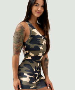 СУЦІЛЬНИЙ СПОРТИВНИЙ КОМБІНЕЗОН 5″ GYM RAT CAMO 512