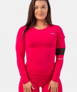 ЛОНГСЛІВ LONG SLEEVE SMART POCKET SPORTY TOP PINK 418