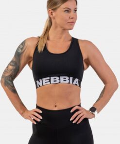 ТОП MEDIUM IMPACT CROSS BACK SPORTS BRA BLACK 410
