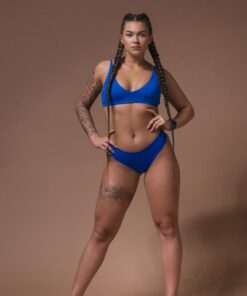 ТОП TRIANGLE BRALETTE BIKINI TOP WITH PADDING BLUE 457
