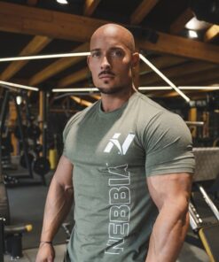 ФУТБОЛКА VERTICAL LOGO NEBBIA T-SHIRT KHAKI 293