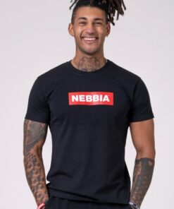 СПОРТИВНА ФУТБОЛКА NEBBIA MEN'S T-SHIRT BLACK 593
