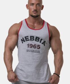 МАЙКА OLD-SCHOOL MUSCLE TANK TOP LIGHT GREY 193