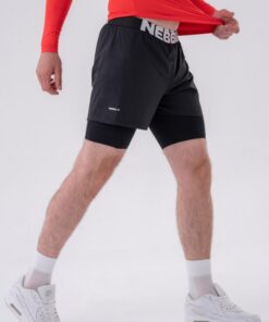 Шорти Double-Layer Shorts with Smart Pockets BLACK 318