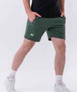 Шорти Relaxed-fit Shorts with Side Pockets DARK GREEN 319