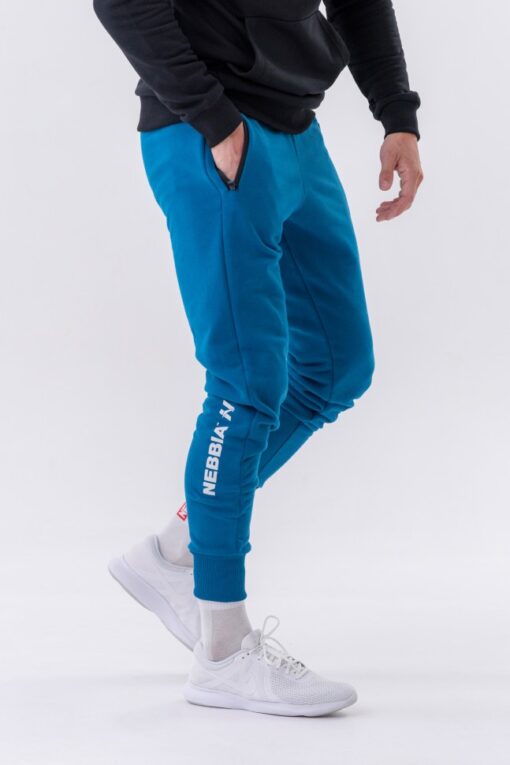 Штани Nebbia Slim sweatpants with zip pockets “Re-gain” 320 Blue