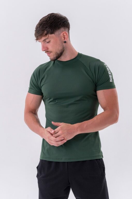 Футболка Sporty Fit T-shirt “Essentials” Dark Green 326 - Зображення 4