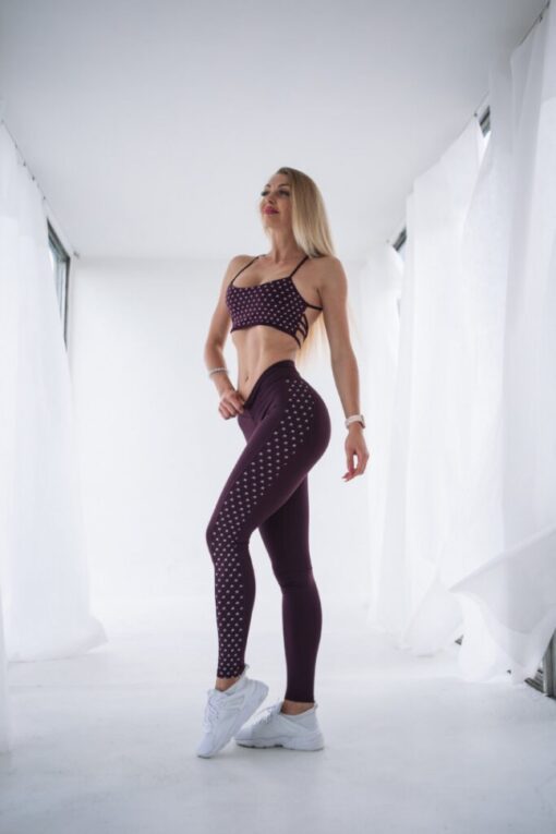Топ Nebbia "NS" FITNESS BRA 647 Bordo - Зображення 5