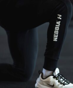 Штани Slim sweatpants with zip pockets “Re-gain” 320 Black