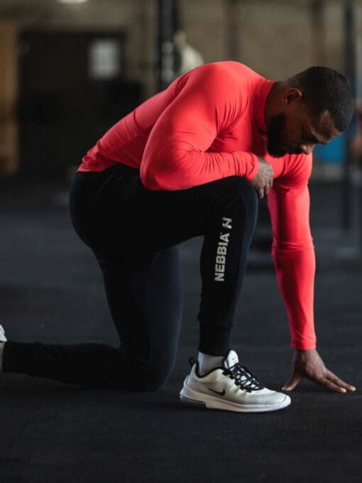 Штани Slim sweatpants with zip pockets “Re-gain” 320 Black - Зображення 3