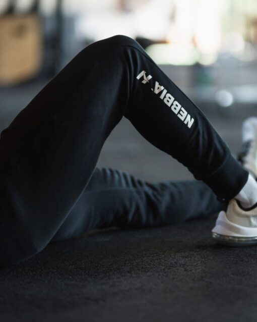 Штани Slim sweatpants with zip pockets “Re-gain” 320 Black - Зображення 4