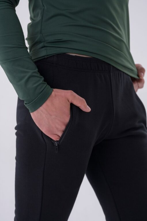 Штани Slim sweatpants with zip pockets “Re-gain” 320 Black - Зображення 2