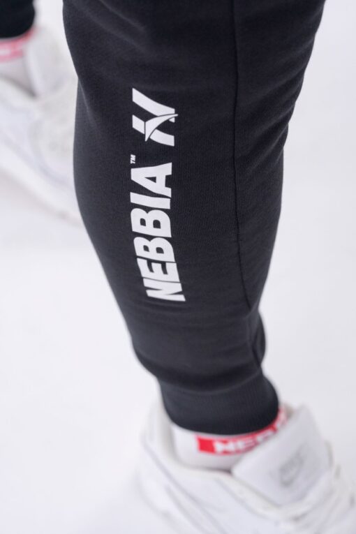 Штани Slim sweatpants with zip pockets “Re-gain” 320 Black - Зображення 7