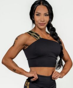 Топ Nebbia Women's High Support Sports Bra INTENSE Asymmetric Gold 841