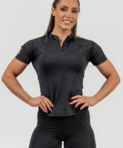 Футболка Nebbia Women's Compression Zipper Shirt INTENSE Ultimate Gold 831