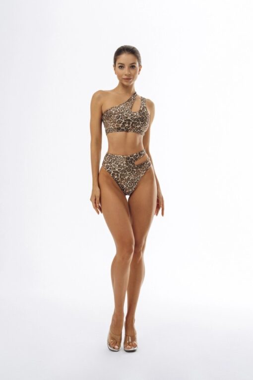 Купальний топ Nebbia SÃO GONÇALO bikini top Leopard Brown 765 - Зображення 4