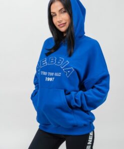 Худі Nebbia Branded Oversized Hoodie Gym Rat Blue 256