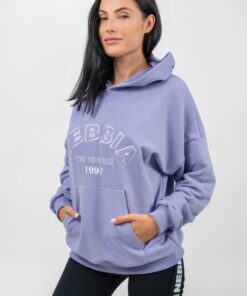 Худі Nebbia Branded Oversized Hoodie Gym Rat Light Purple 256