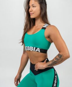 Топ Nebbia Medium-Support Criss Cross Sports Bra Iconic Green 230