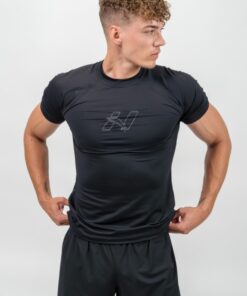 Футболка Nebbia Workout Compression T-shirt Endurance Black 346