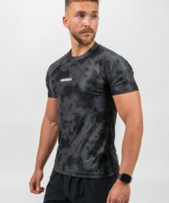 Футболка Nebbia Camouflage Compression T-shirt Maximum Black 338
