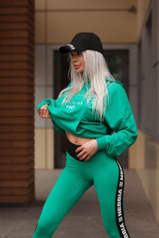 Легінси Nebbia High Waisted Side Stripe Leggings Iconic Green 209 - Зображення 9