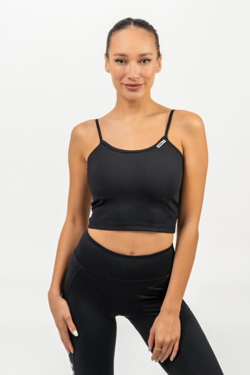 Майка High-Support Crop Tank TIMELESS Black 474 - Зображення 4