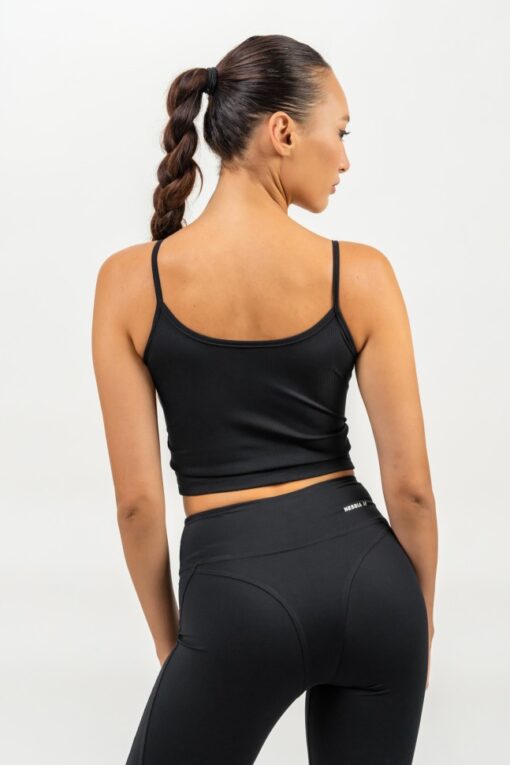 Майка High-Support Crop Tank TIMELESS Black 474 - Зображення 5