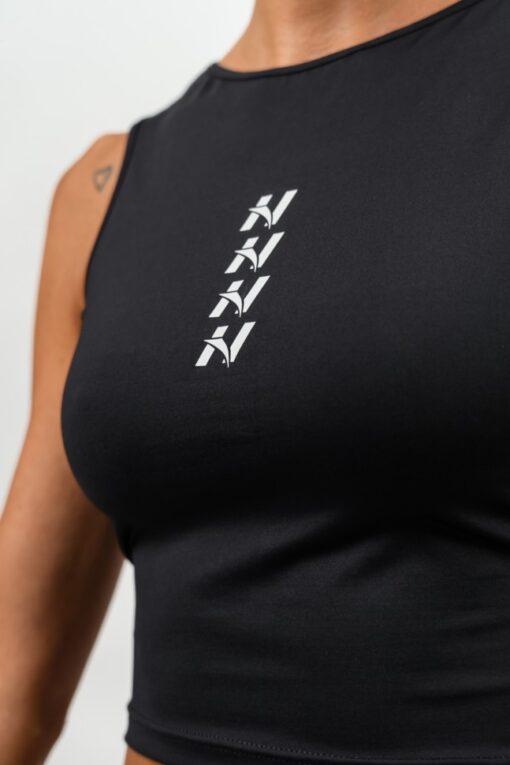 Майка Cropped Tank Top CONFIDENCE Black 476 - Зображення 7
