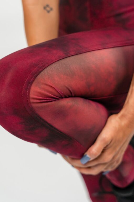 Легінси High Waisted Mesh Leggings IMPACT Red 479 - Зображення 3