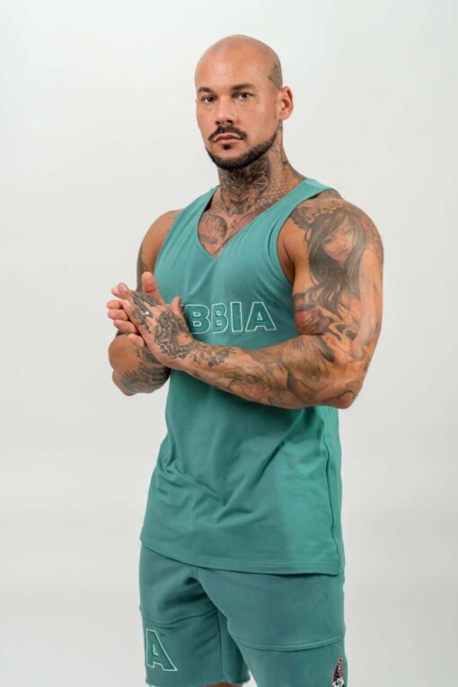 Майка Nebbia Gym Tank Top STRENGTH Green 714 - Зображення 3