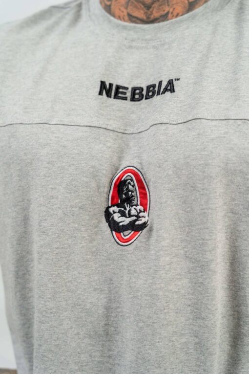 Футболка Nebbia Loose T-shirt LEGENDARY Light Grey 712 - Зображення 4