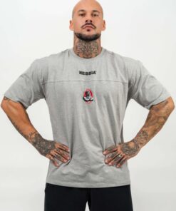 Футболка Nebbia Loose T-shirt LEGENDARY Light Grey 712