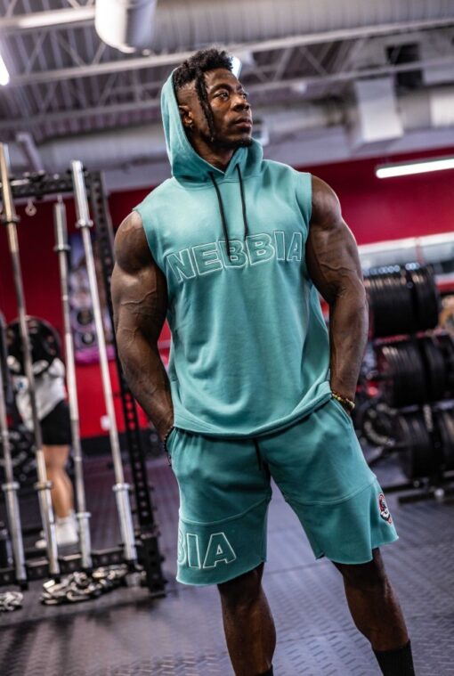Безрукавка Nebbia Sleeveless Hoodie Sweatshirt IRON BEAST Green 710 - Зображення 10