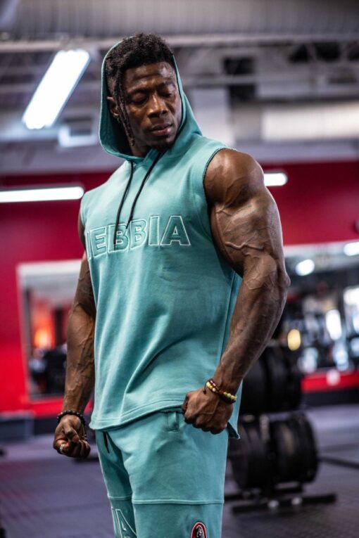 Безрукавка Nebbia Sleeveless Hoodie Sweatshirt IRON BEAST Green 710 - Зображення 9
