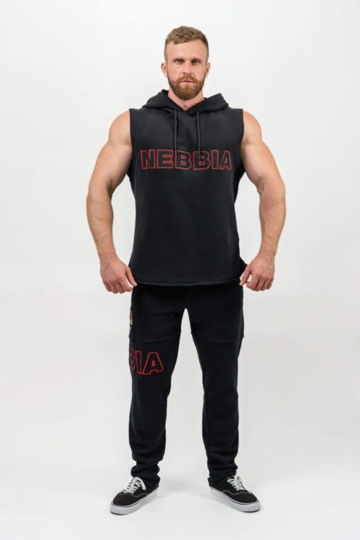 Безрукавка Nebbia Sleeveless Hoodie Sweatshirt IRON BEAST Black 710 - Зображення 5