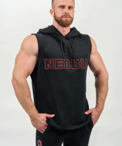 Безрукавка Nebbia Sleeveless Hoodie Sweatshirt IRON BEAST Black 710