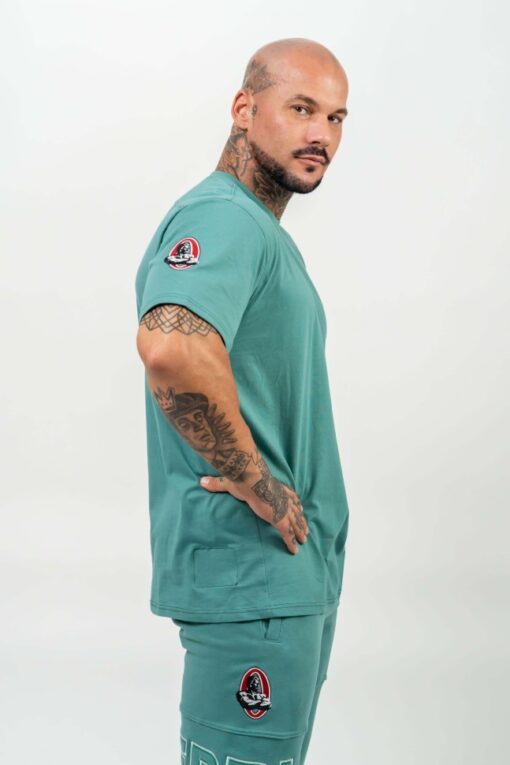 Футболка Nebbia Loose T-shirt DEDICATION Green 709 - Зображення 3