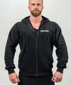 Кофта Nebbia Long Zip Up Hoodie BEYOND ORDINARY Black 707