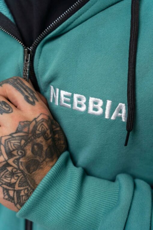 Кофта Nebbia Long Zip Up Hoodie BEYOND ORDINARY Green 707 - Зображення 4