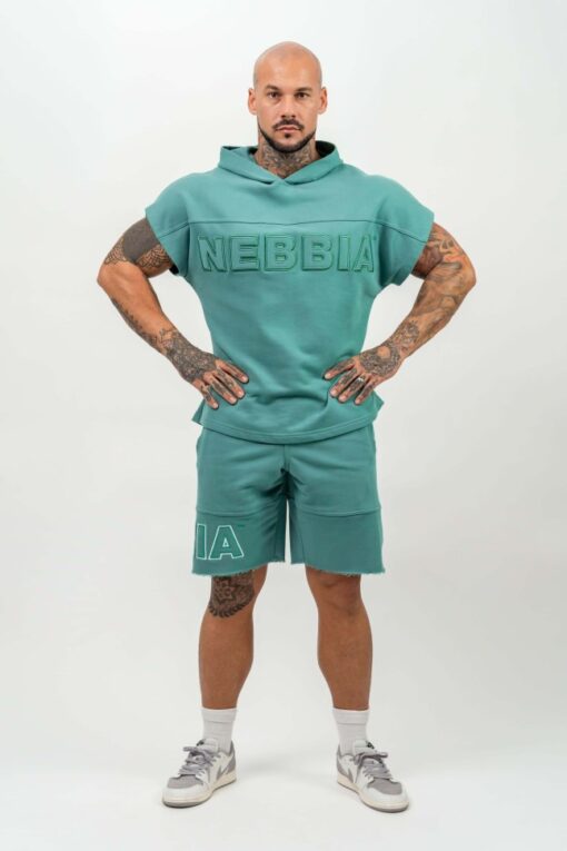Безрукавка Nebbia Hooded T-shirt Gym Rag top CHAMPION Green 706 - Зображення 5