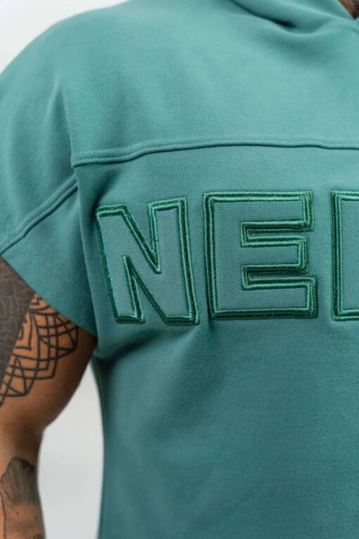 Безрукавка Nebbia Hooded T-shirt Gym Rag top CHAMPION Green 706 - Зображення 4