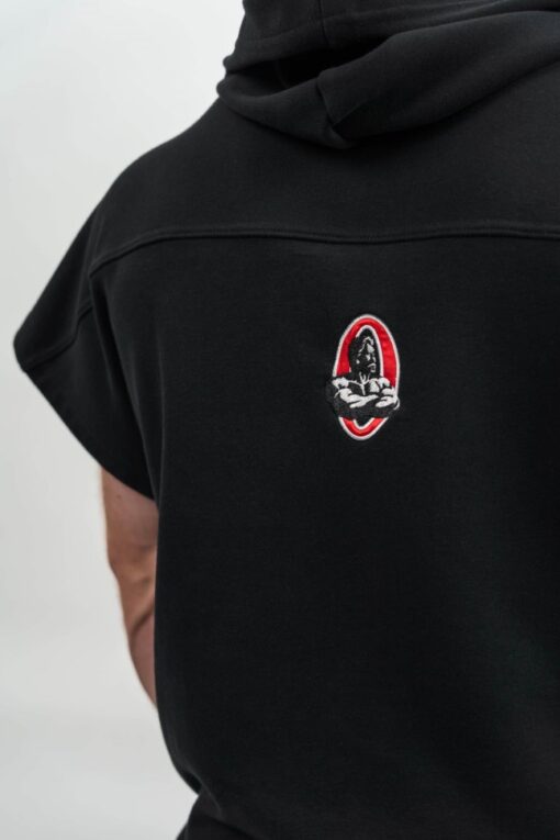 Безрукавка Nebbia Hooded T-shirt Gym Rag top CHAMPION Black 706 - Зображення 4