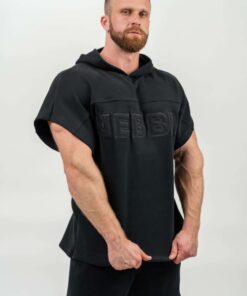 Безрукавка Nebbia Hooded T-shirt Gym Rag top CHAMPION Black 706