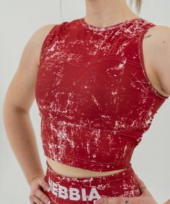 Топ Nebbia Crop tank top ROUGH GIRL Red 617