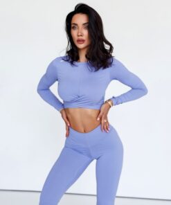 Топ Cropped Long Sleeve Top ELEVATED Light Purple 468