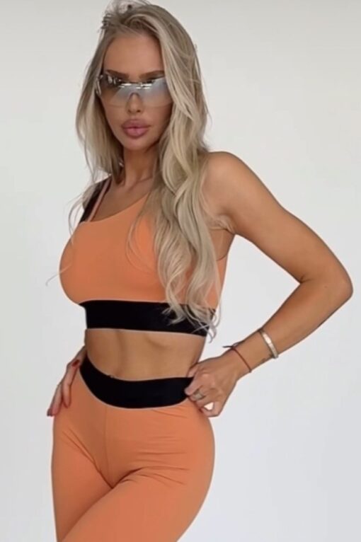 Топ Light-Support Assymetrical Sports Bra ELITE Orange 469 - Зображення 4